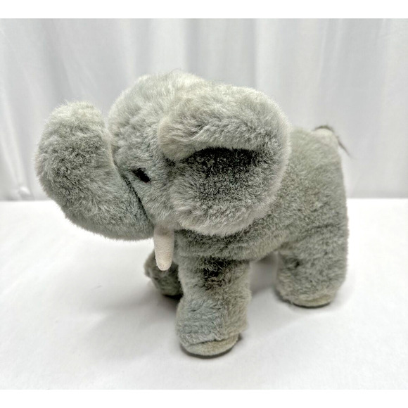 Walmart Gray Elephant Plush 9" Stuffed Animal Toy fluffy - Picture 3 of 9